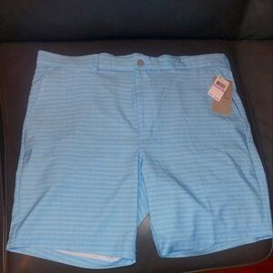 PGA Tour Light Men's Blue Striped Shorts Size - 38